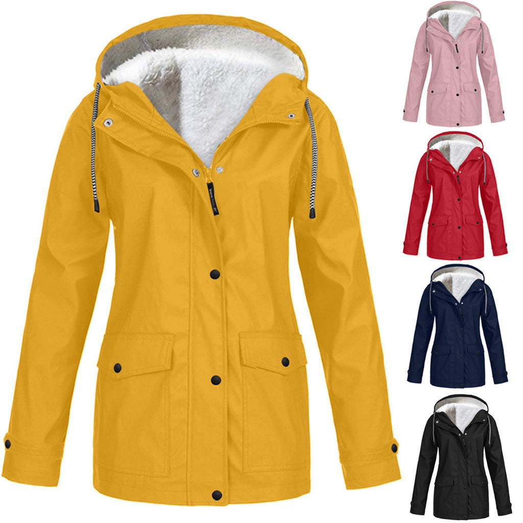 Liva Waterproof Fleece Hooded Jacket