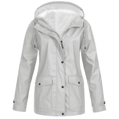 Liva Waterproof Fleece Hooded Jacket