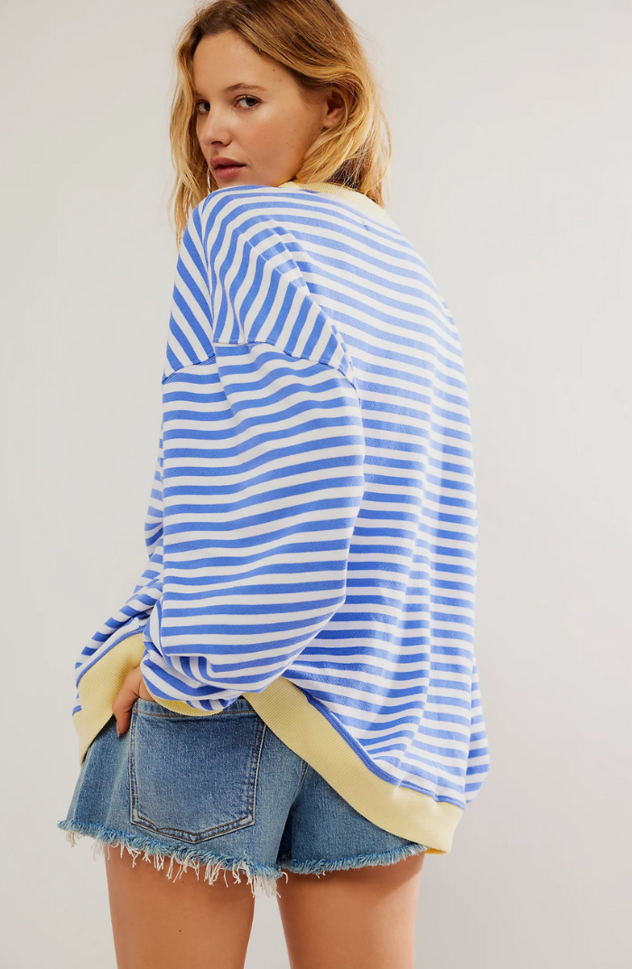 Alia Striped Oversized Jumper