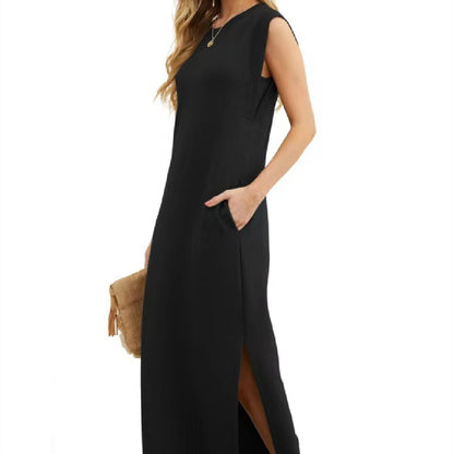 Emilia Wrinkle-free Split Hem Dress