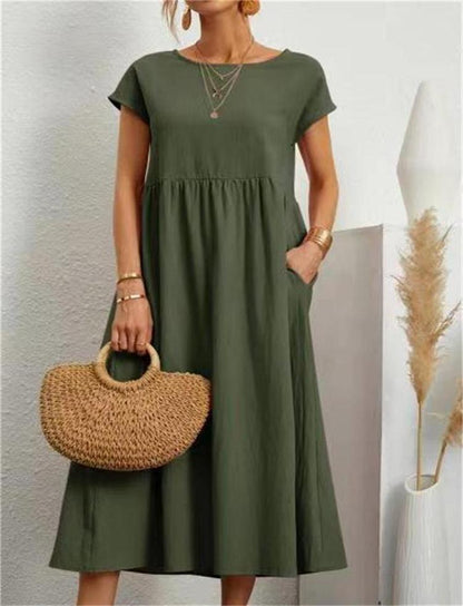 Meg Soft Cotton Pocket Dress