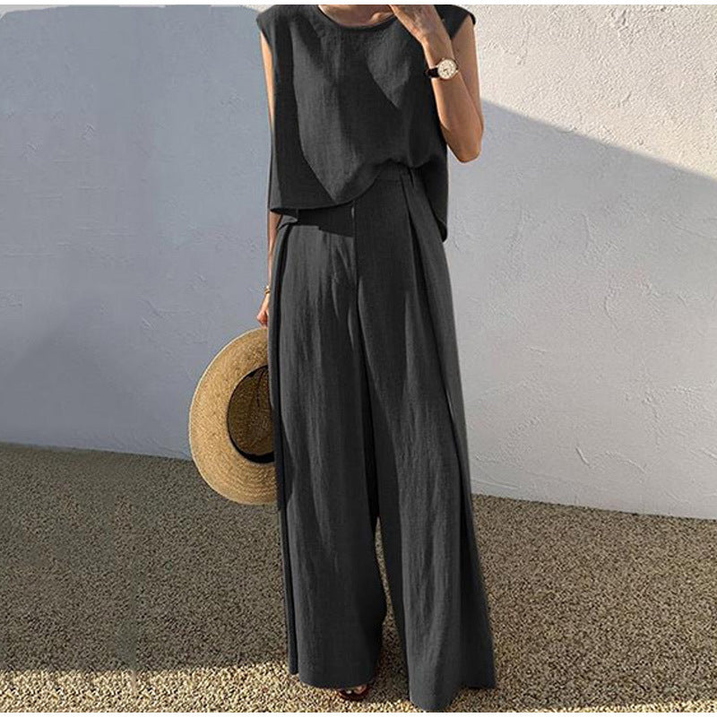 Valoris Wide Leg Trousers Set