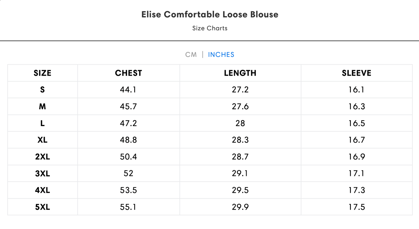 Elise Comfortable Loose Blouse