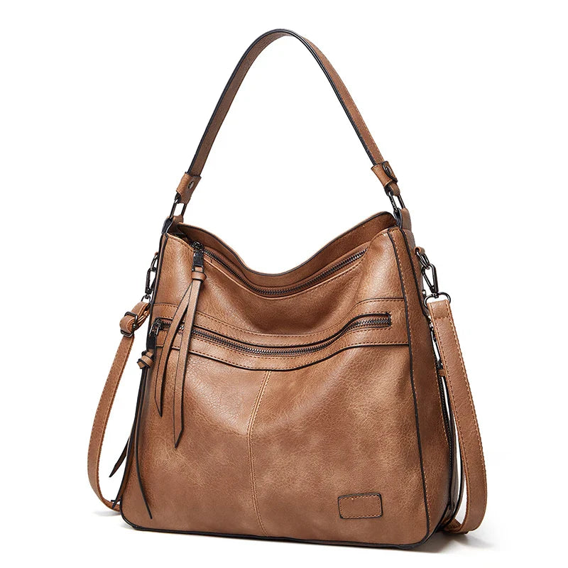 Fiona™ Classic leather shoulder bag