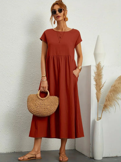 Meg Soft Cotton Pocket Dress