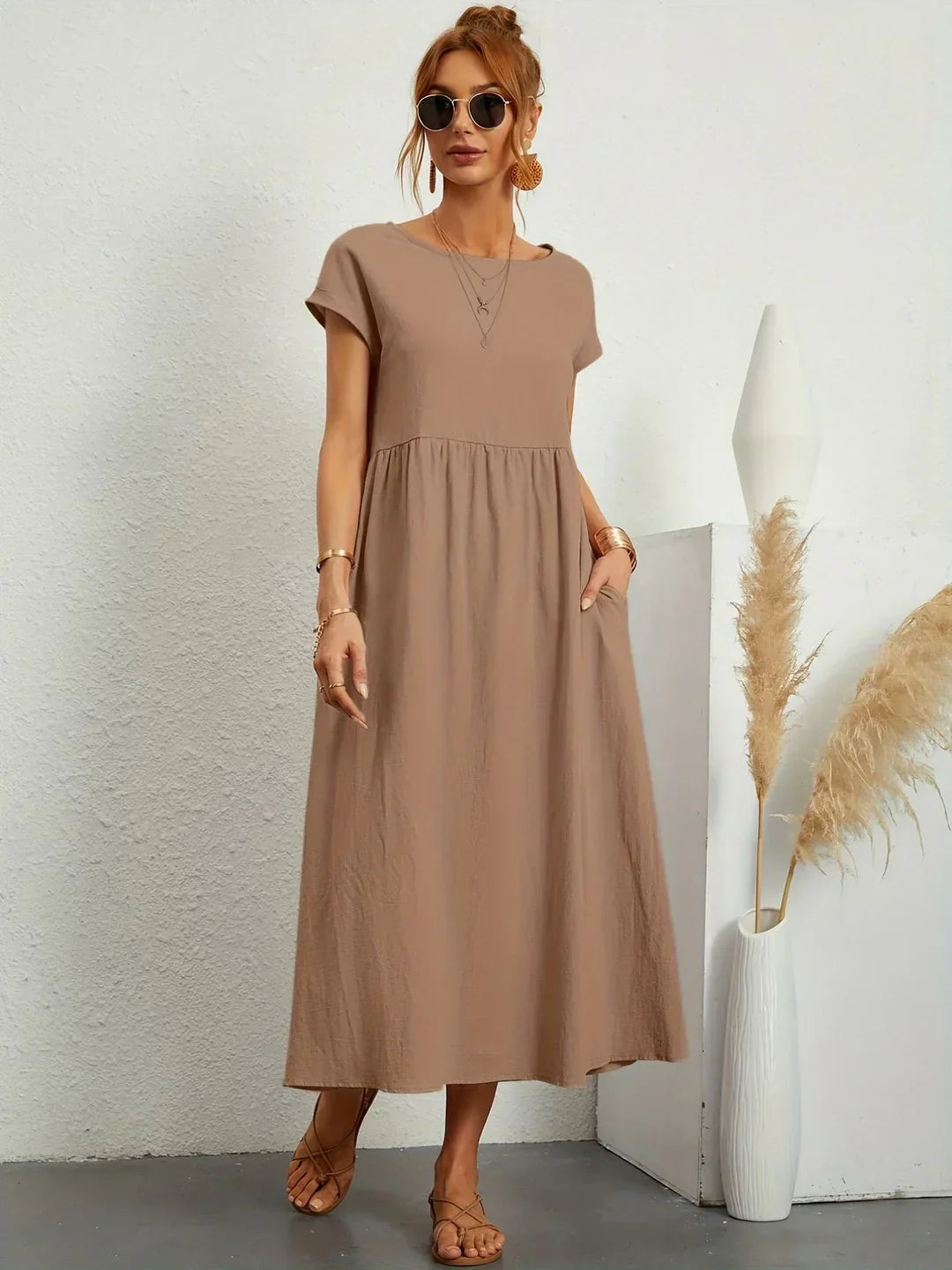 Meg Soft Cotton Pocket Dress