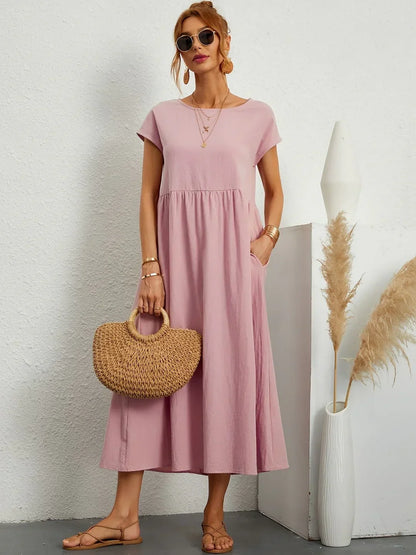 Meg Soft Cotton Pocket Dress