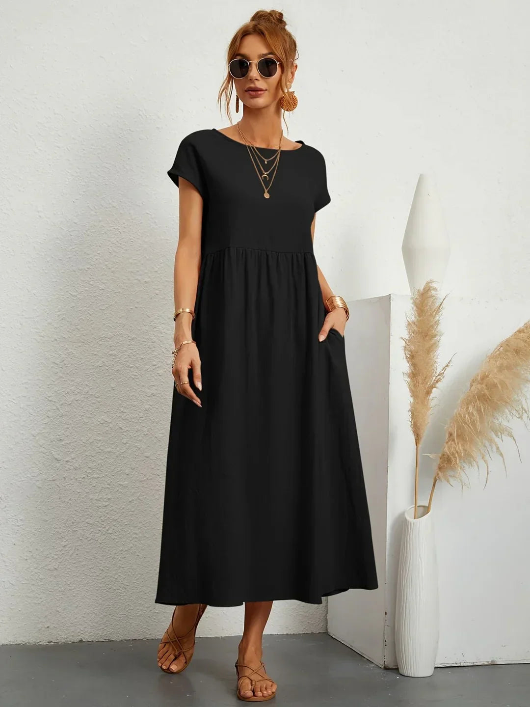 Meg Soft Cotton Pocket Dress