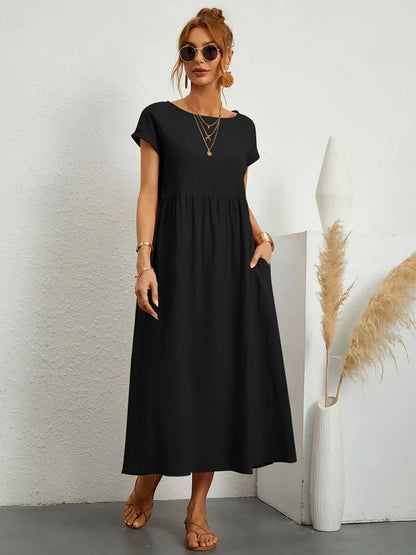 Meg Soft Cotton Pocket Dress