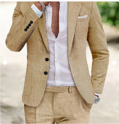 Brosnan Modern Linen Suit