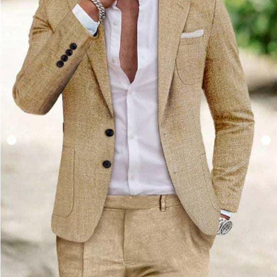 Brosnan Modern Linen Suit