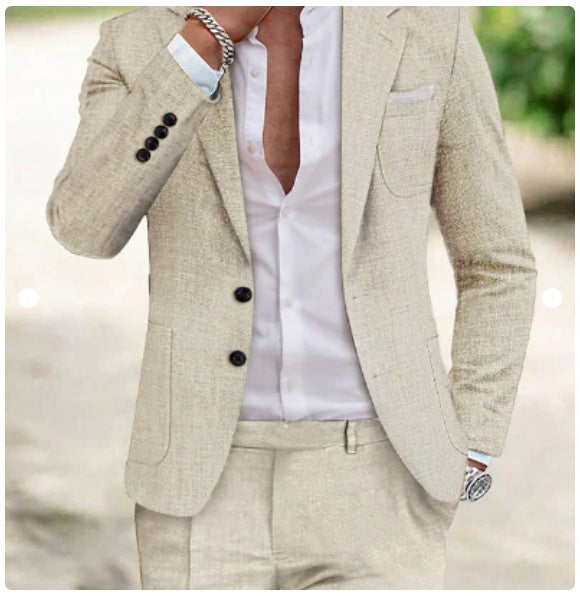 Brosnan Modern Linen Suit