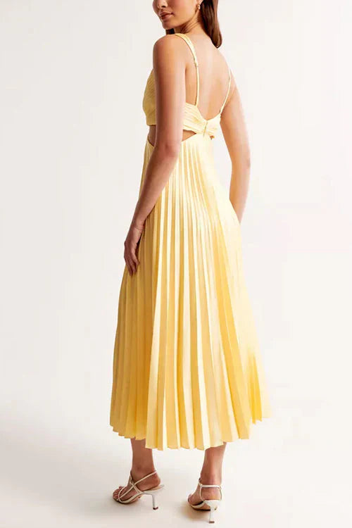 Romana™ Pleated Backless Dress