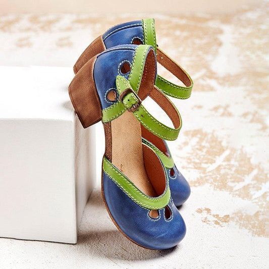 Serenity Steps: Low Heel Comfort Sandals