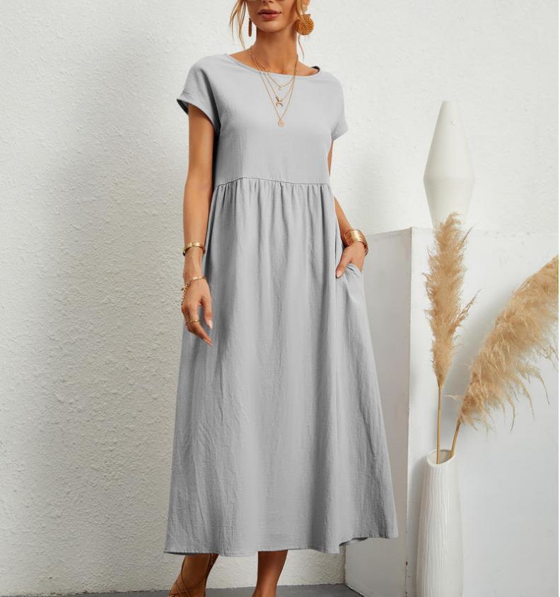 Meg Soft Cotton Pocket Dress