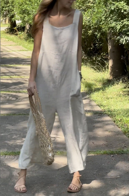 Mireille Cotton Linen Jumpsuit