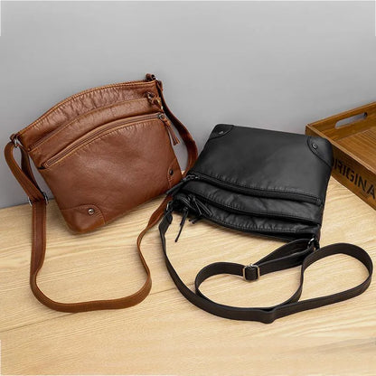 Astrid™ leather shoulder bag