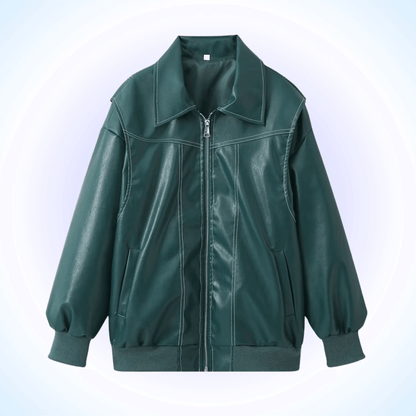 Vera™ Oversized Leather Jacket