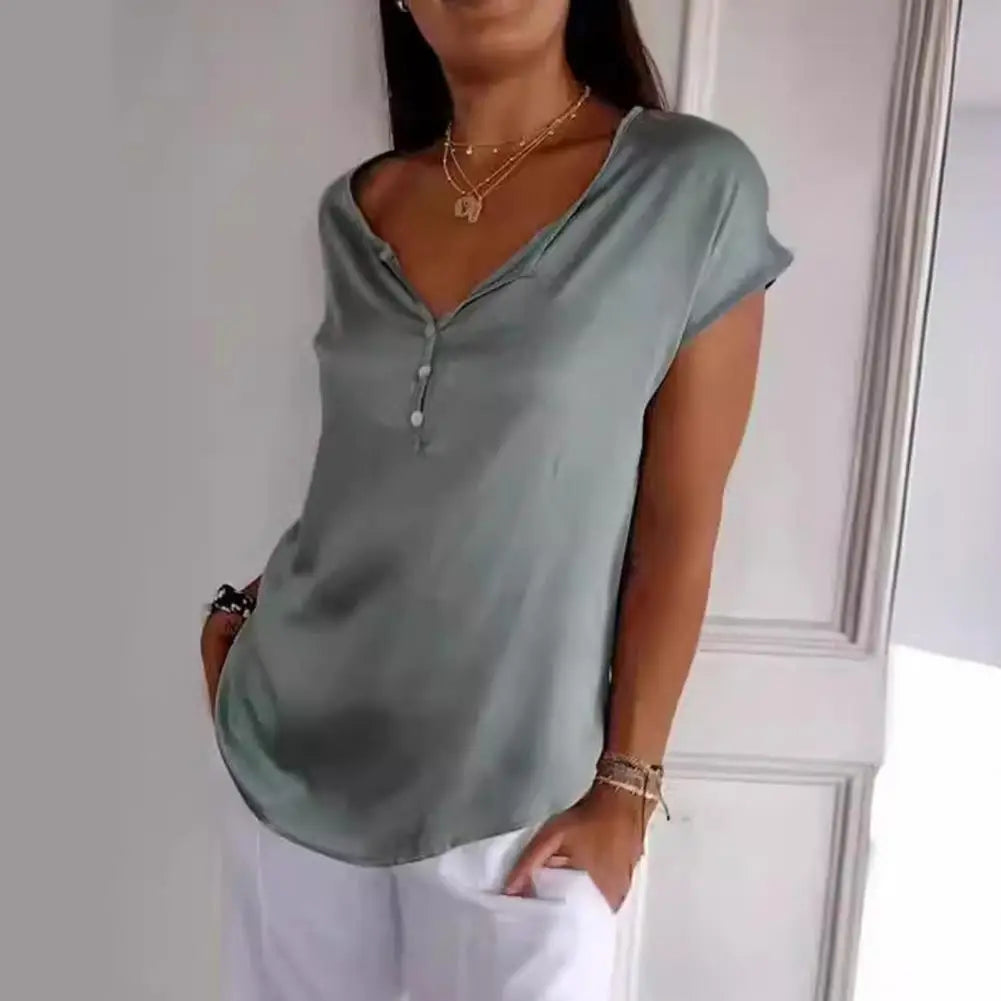 Anna™ Elegant V-Neck Top