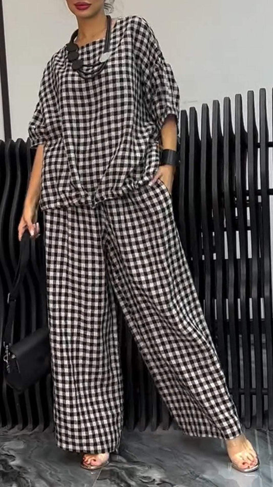 Maura Plaid Two-Piece Suit