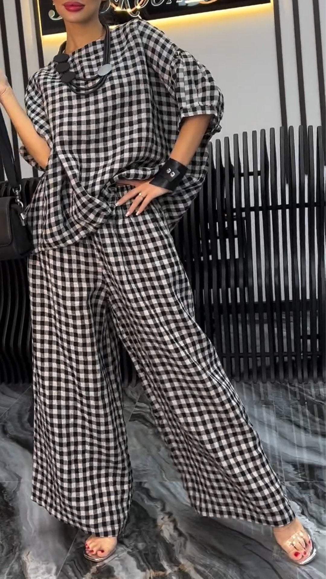 Maura Plaid Two-Piece Suit