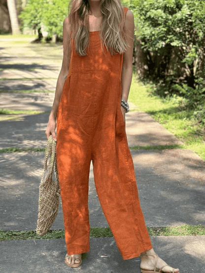 Mireille Cotton Linen Jumpsuit